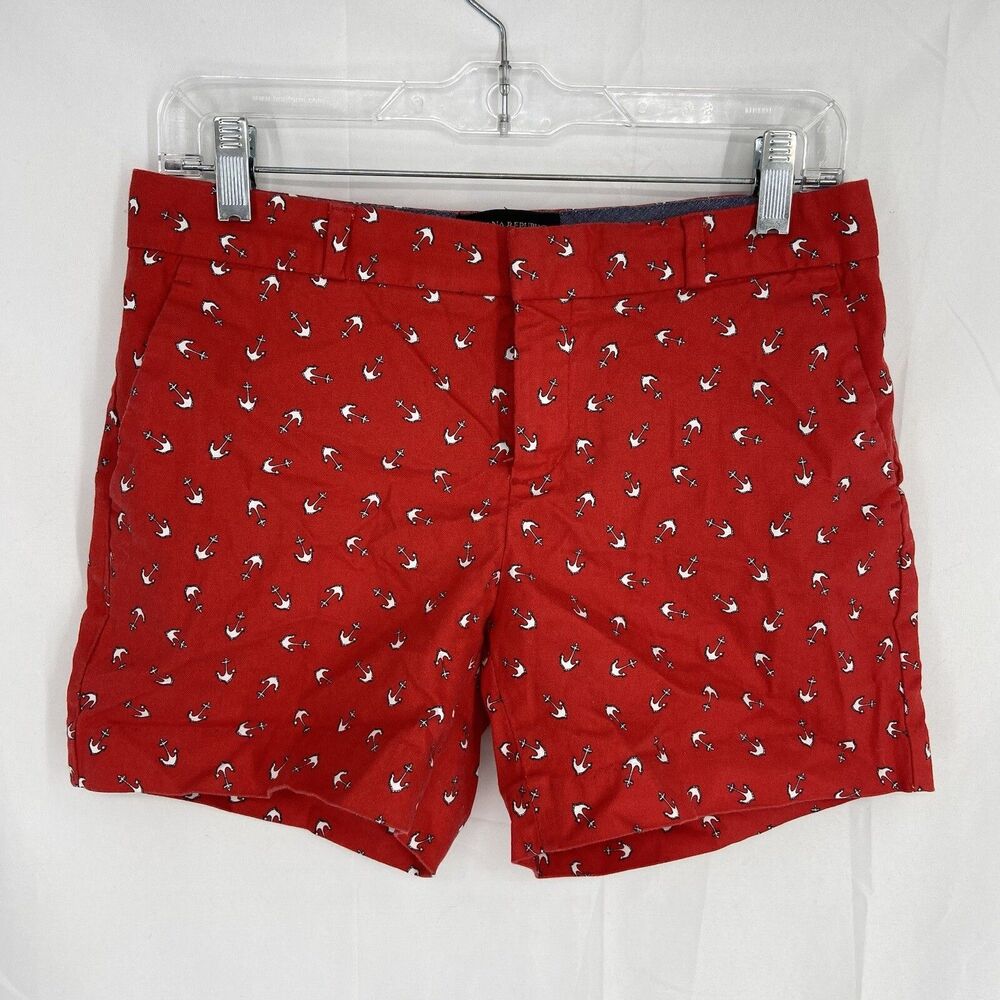 Banana Republic factory Shorts red anchor size 2 Beach, island, travel , sailor